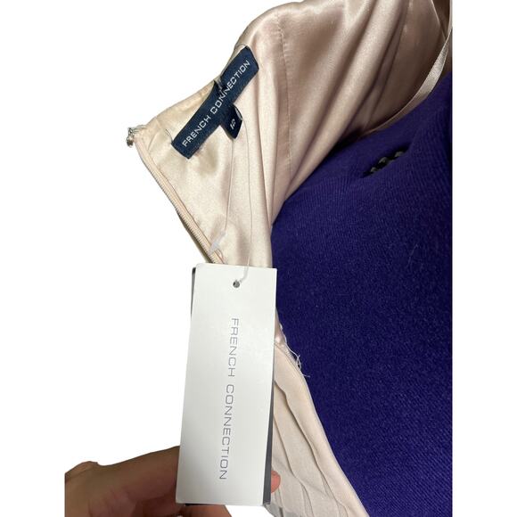 NWT French Connection Strapless Pink Dress, Size 12 Chic Party or Wedding Guest - Picture 6 of 11